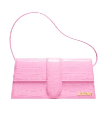 Jacquemus Le Bambino Long pink crocco
