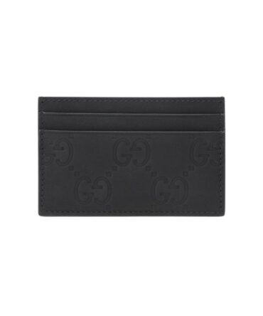 Gucci Porta Carte GG Gommato nero