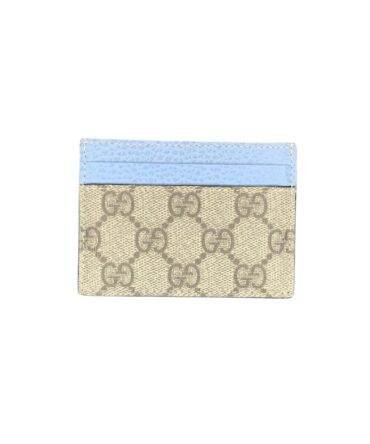 Gucci Portacarte GG supreme Azzurro