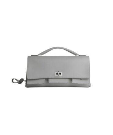 Balenciaga Bel Air Pochette con Tracolla Grigia