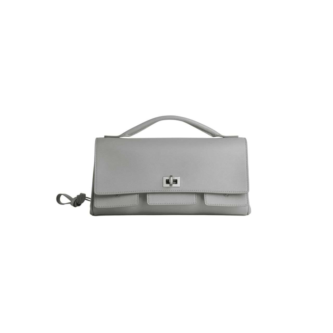 Balenciaga Bel Air Pochette con Tracolla Grigia