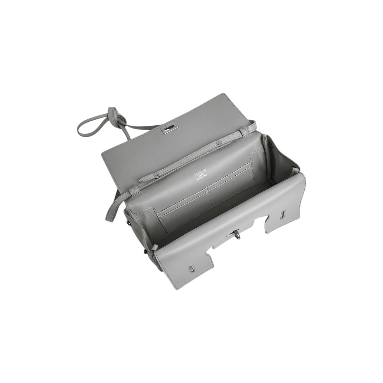 Balenciaga Bel Air Pochette con Tracolla Grigia - immagine 4