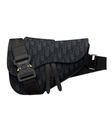 Dior Saddle Uomo Oblique Nera
