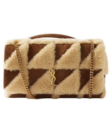 YSL Jamie Medium in Suede and Shearling