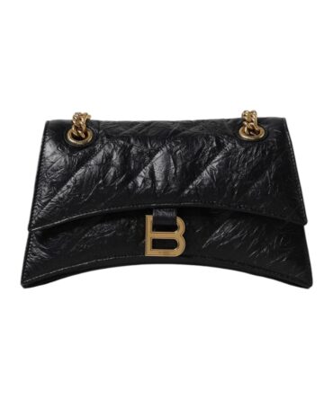 Balenciaga Crush Piccola in Pelle Nera