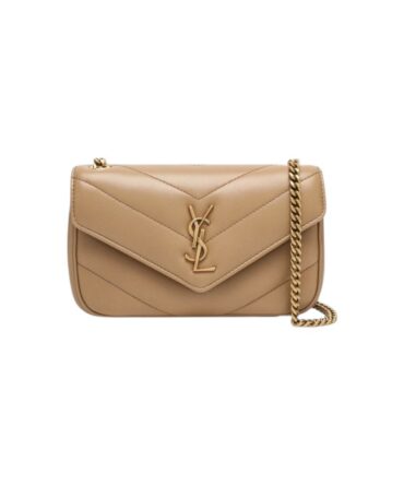 YSL LouLou Mini in Pelle Beige