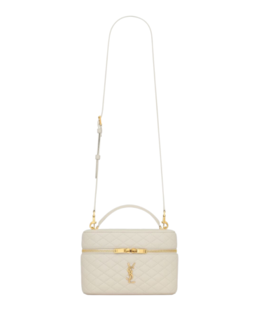YSL Gaby Vanity Grande Bianco in pelle