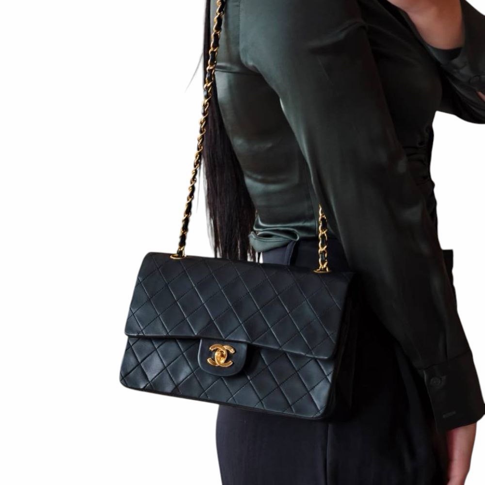 Chanel Timeless 25 Nera Vintage - Entrupy - immagine 16