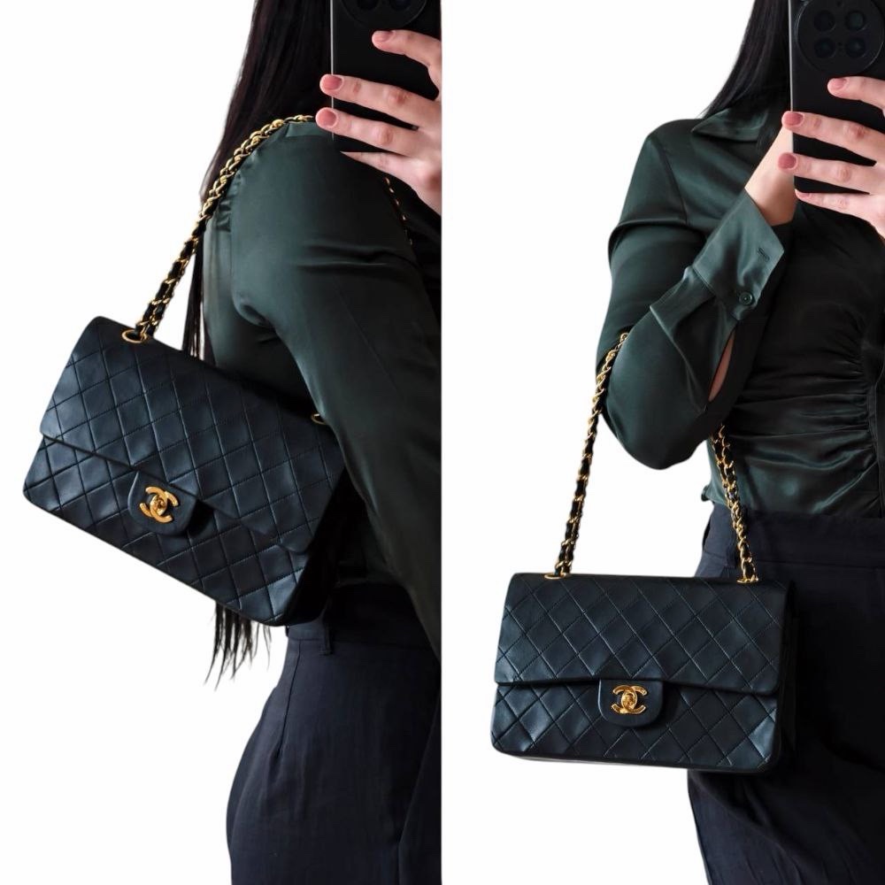 Chanel Timeless 25 Nera Vintage - Entrupy - immagine 17