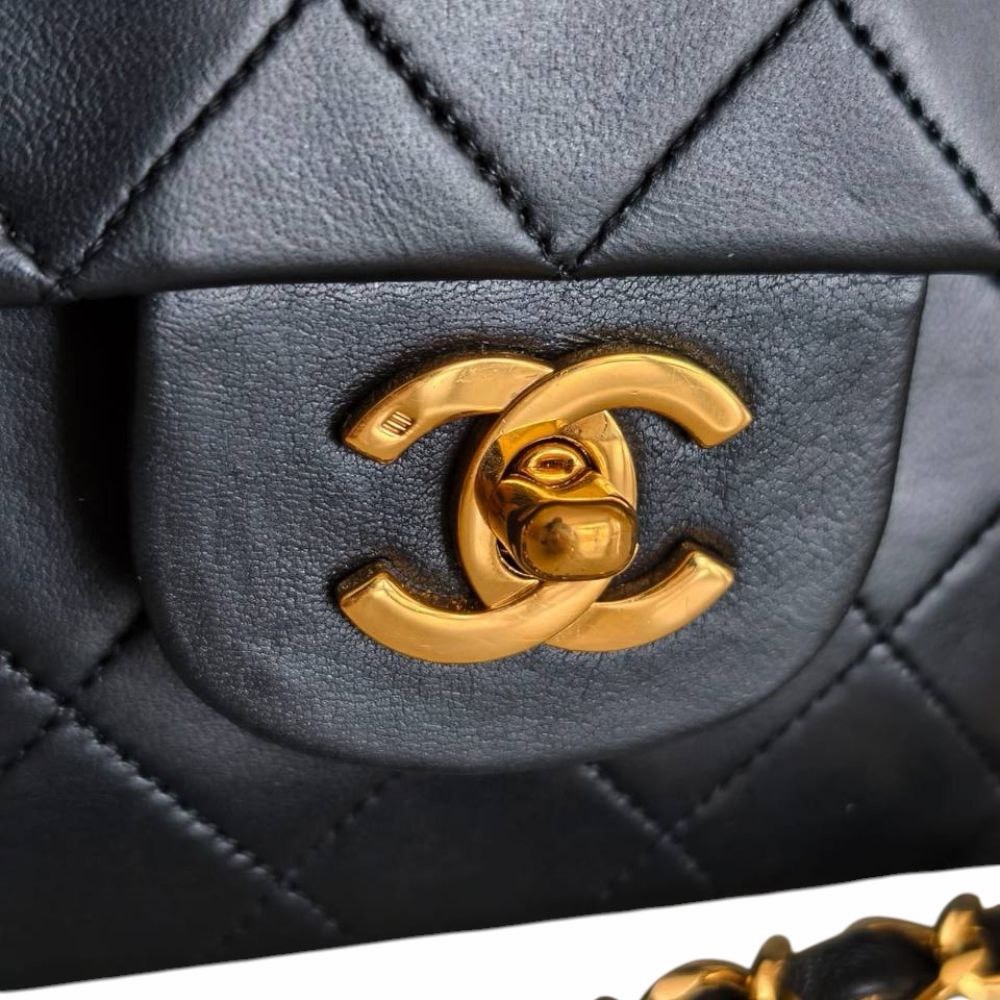 Chanel Timeless 25 Nera Vintage - Entrupy - immagine 2
