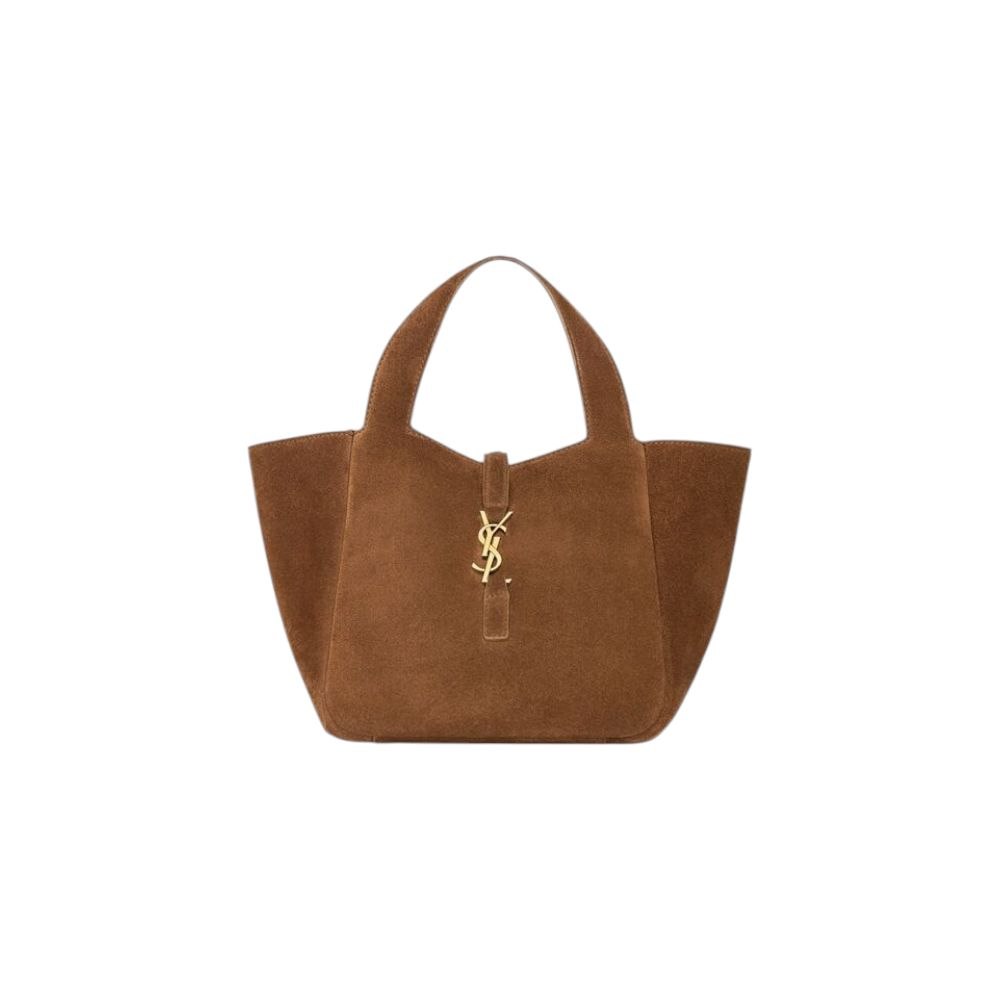 YSL Le 5 a 7 Baby Bea Cognac in Suede