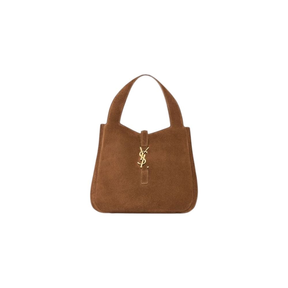 YSL Le 5 a 7 Baby Bea Cognac in Suede - immagine 3