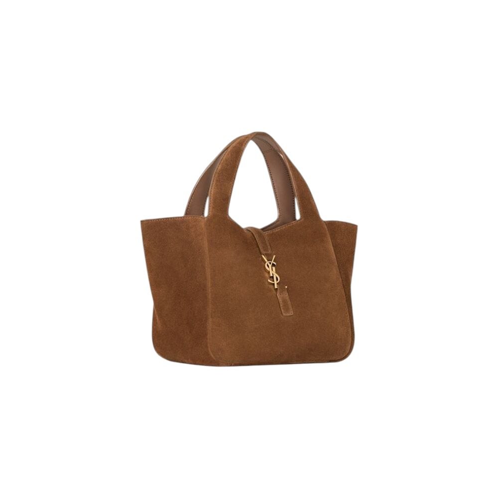 YSL Le 5 a 7 Baby Bea Cognac in Suede - immagine 5