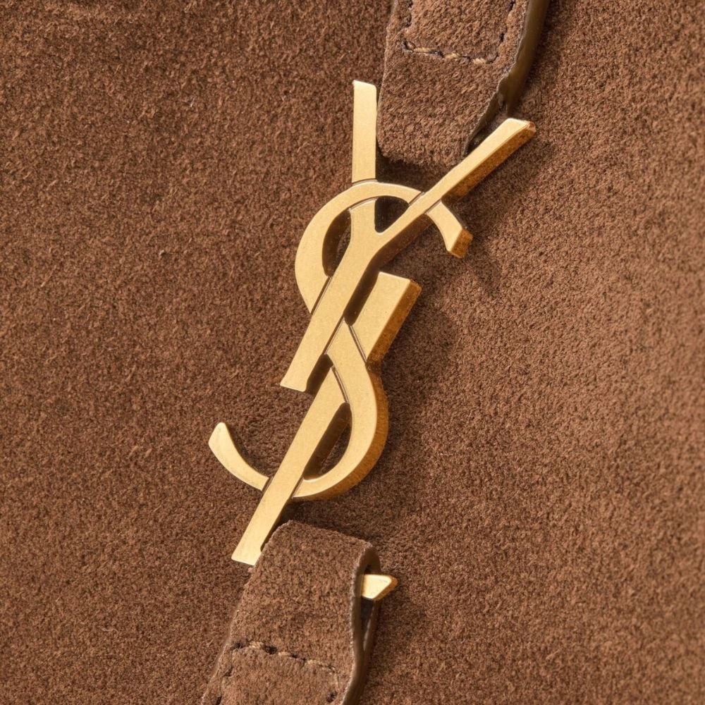 YSL Le 5 a 7 Baby Bea Cognac in Suede - immagine 7