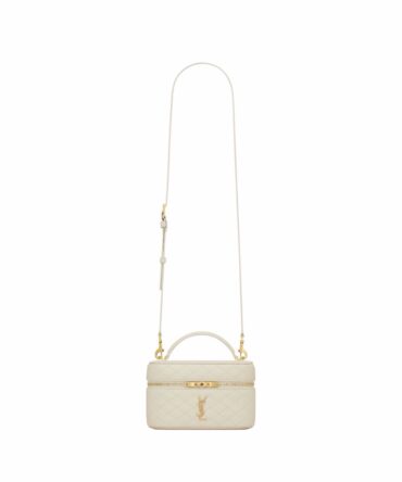 YSL Gaby Vanity Bianco in Pelle