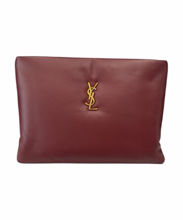 YSL Pochette Calypso Bordeaux Large