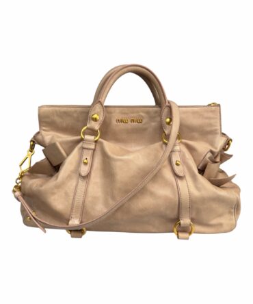 MIU MIU Borsa in Pelle Rosa Antico