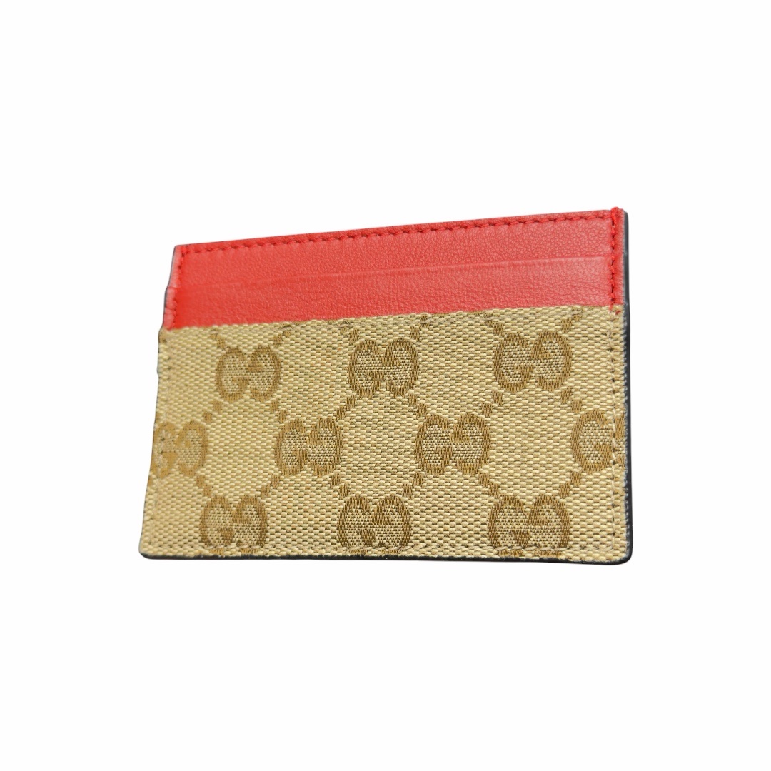 Gucci Portacarte GG Rosso in Tela - immagine 2