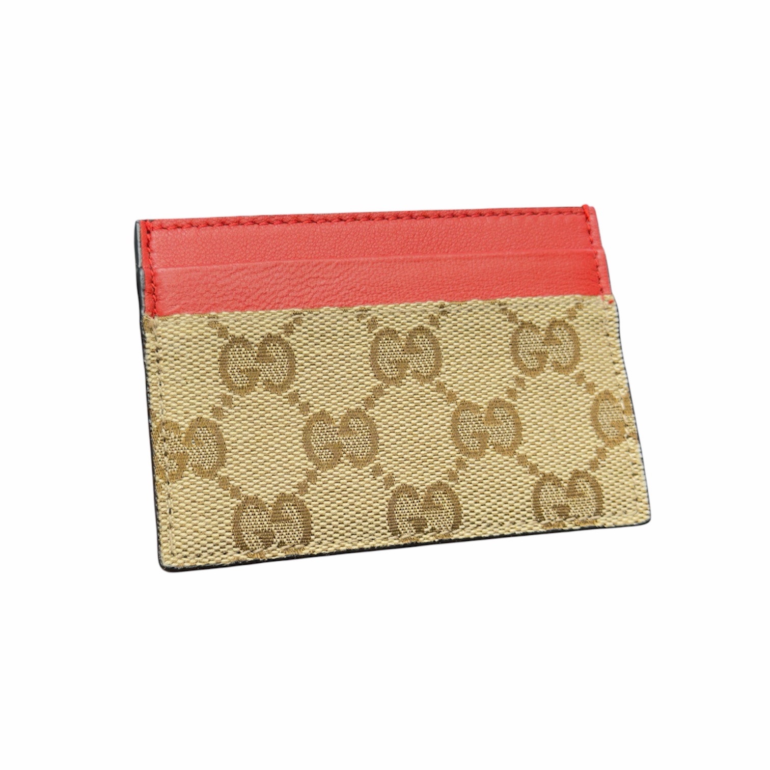 Gucci Portacarte GG Rosso in Tela - immagine 3