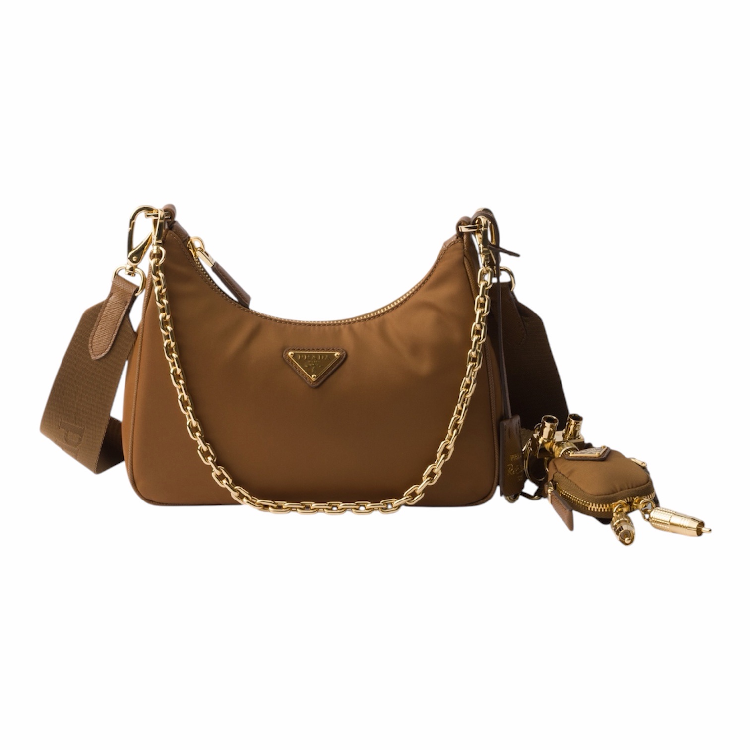 Prada Re-Edition 2005 Brandy con Ciondolo