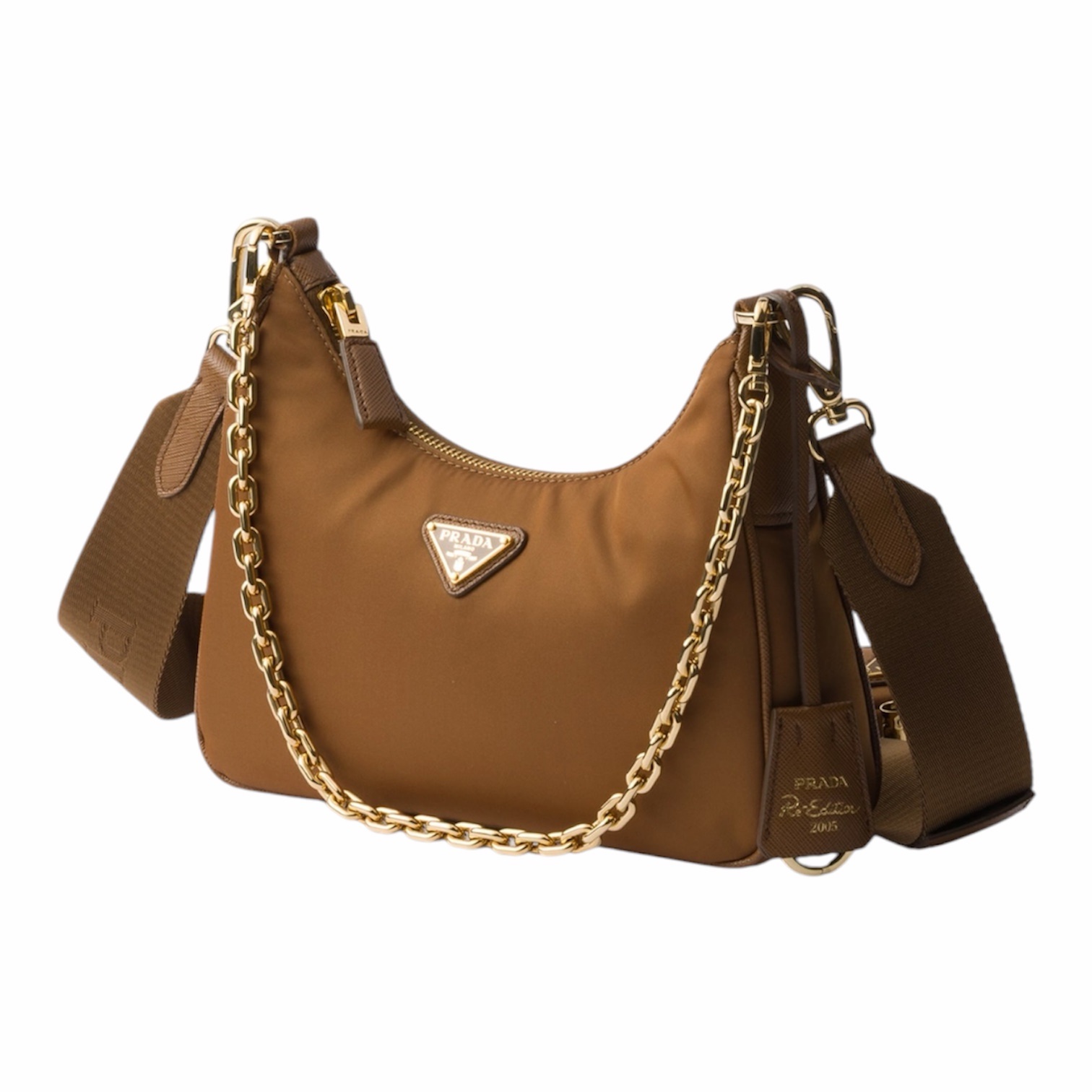 Prada Re-Edition 2005 Brandy con Ciondolo - immagine 2