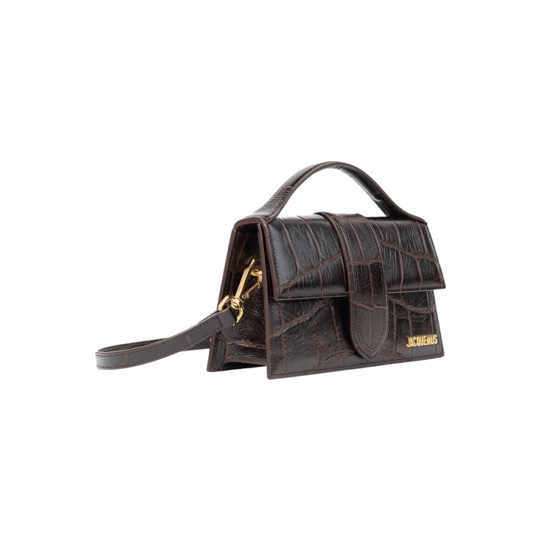Jacquemus Le Grand Bambino Crocco Dark Brown - immagine 2
