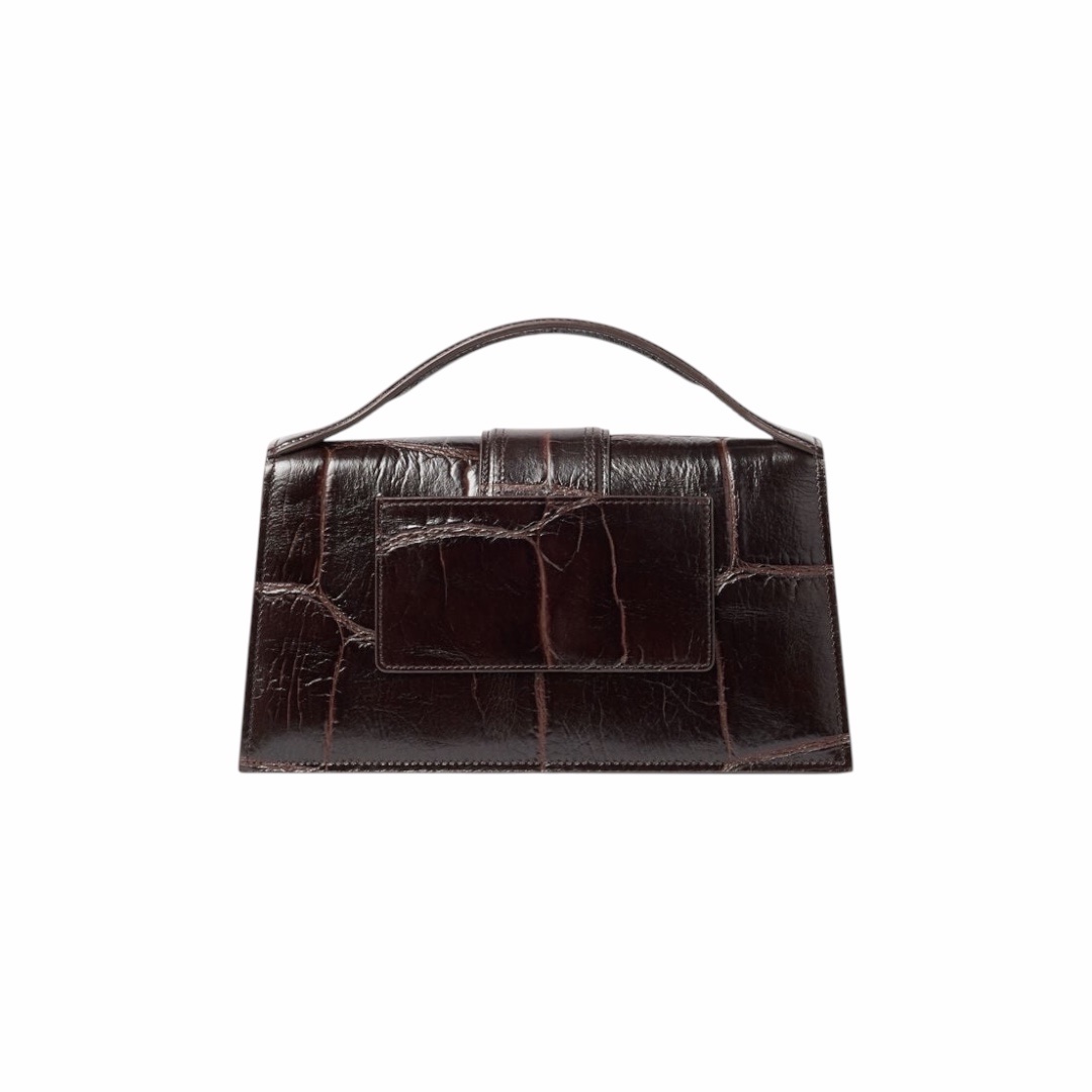 Jacquemus Le Grand Bambino Crocco Dark Brown - immagine 3