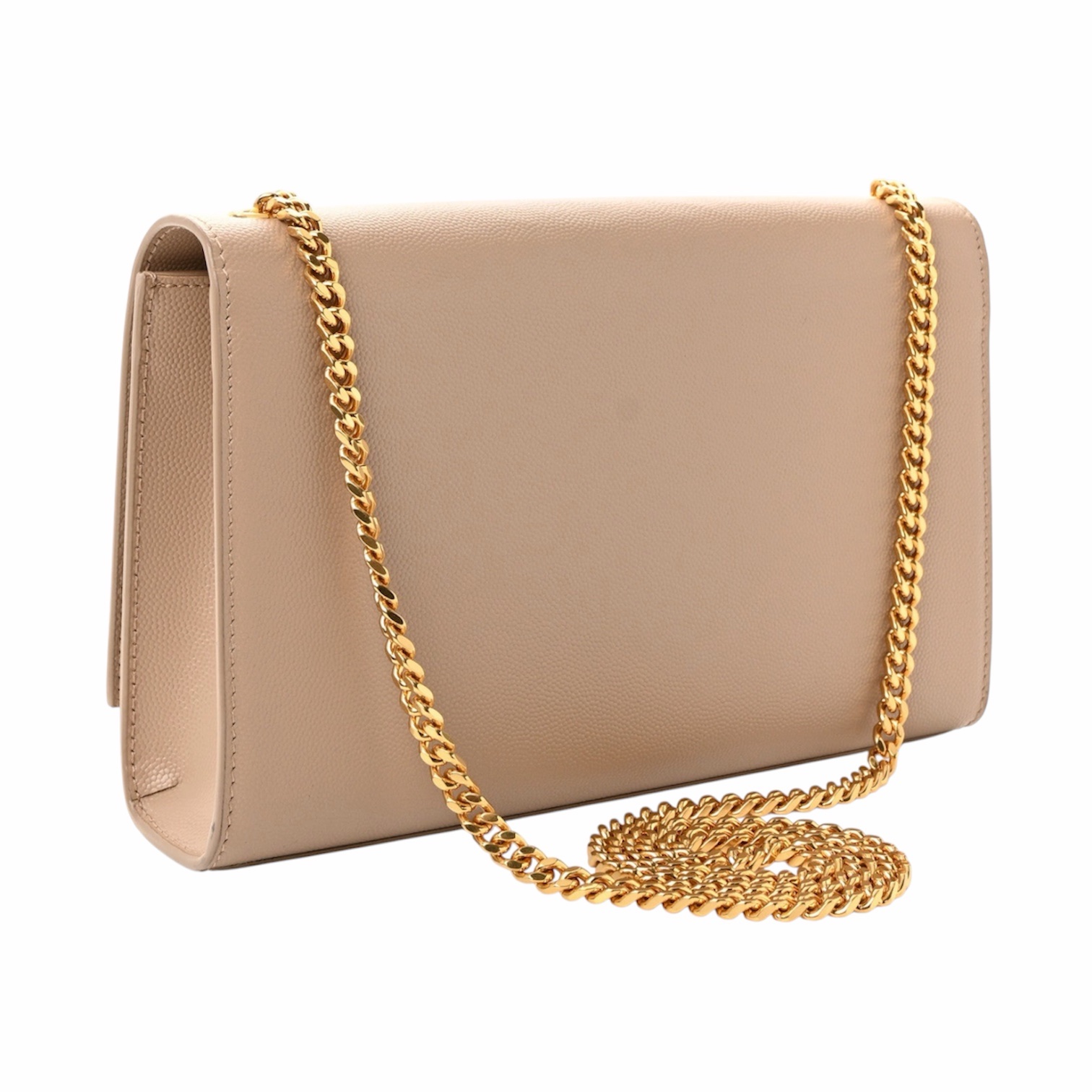 YSL Kate Media Dark Beige in Pelle Grain - immagine 3