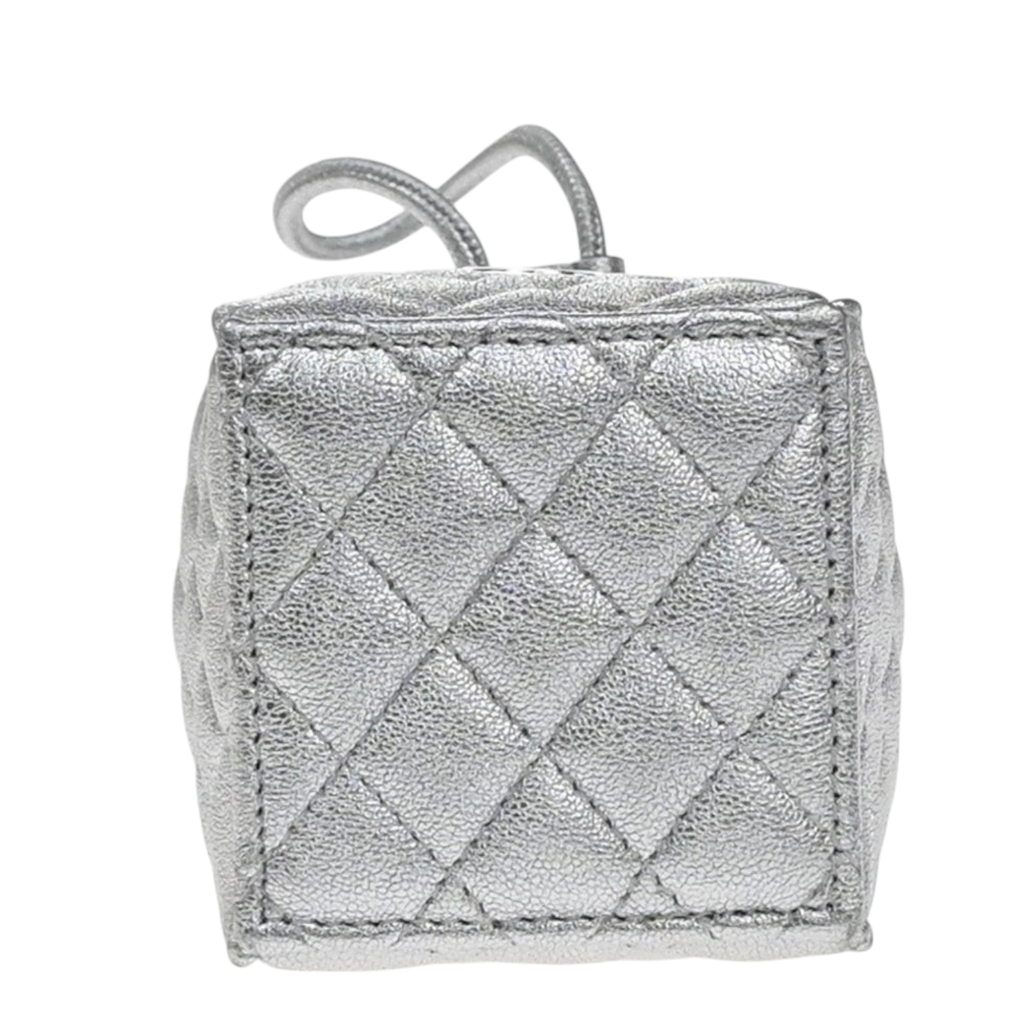 Chanel Mini Bucket Bag Argento Metallizzato - immagine 6