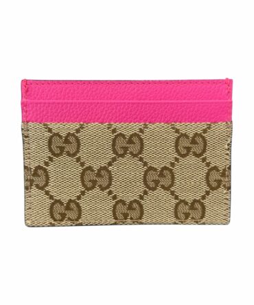 Gucci Portacarte GG Fucsia in Tela