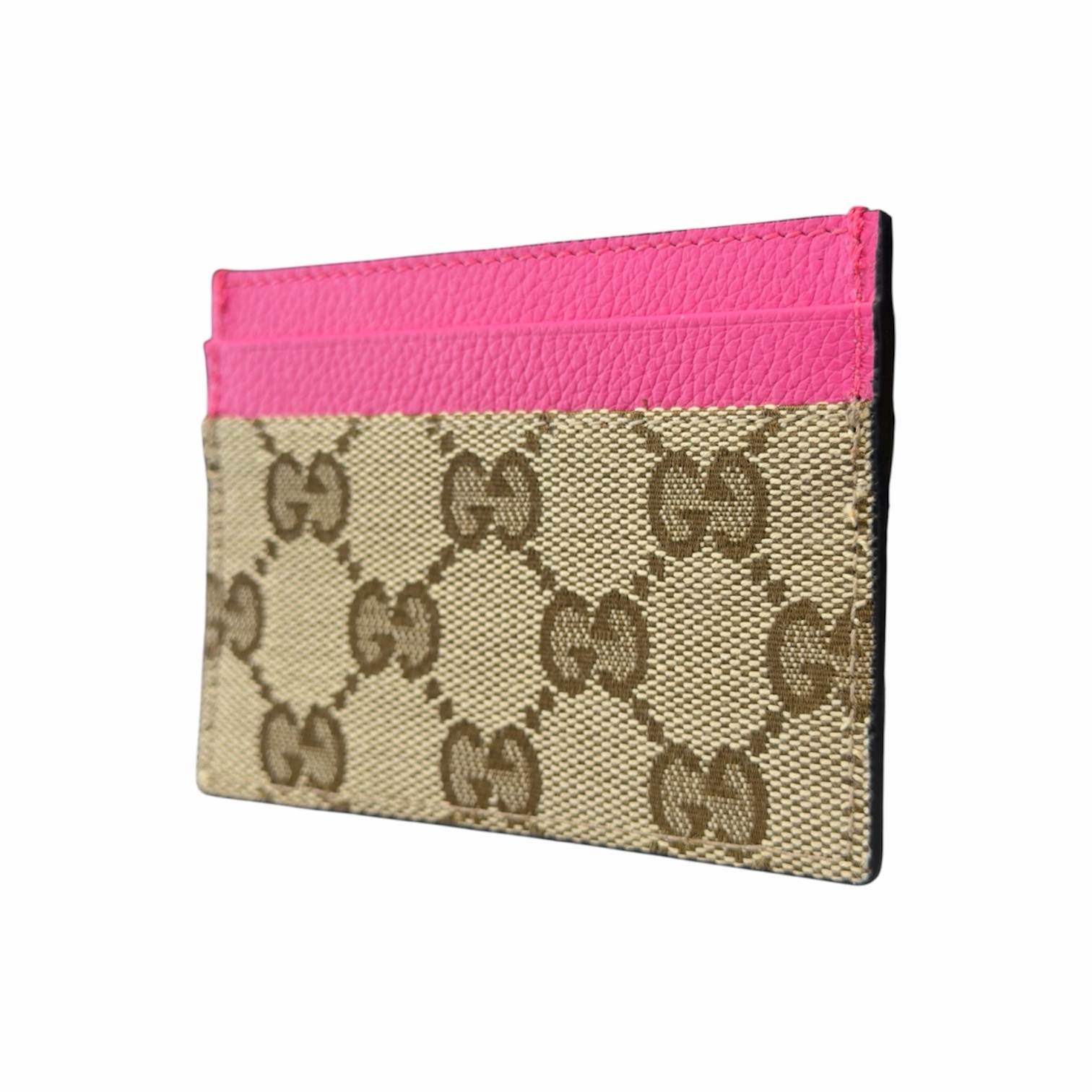 Gucci Portacarte GG Fucsia in Tela - immagine 3