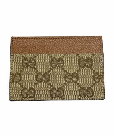 Gucci Portacarte GG Marrone in Tela