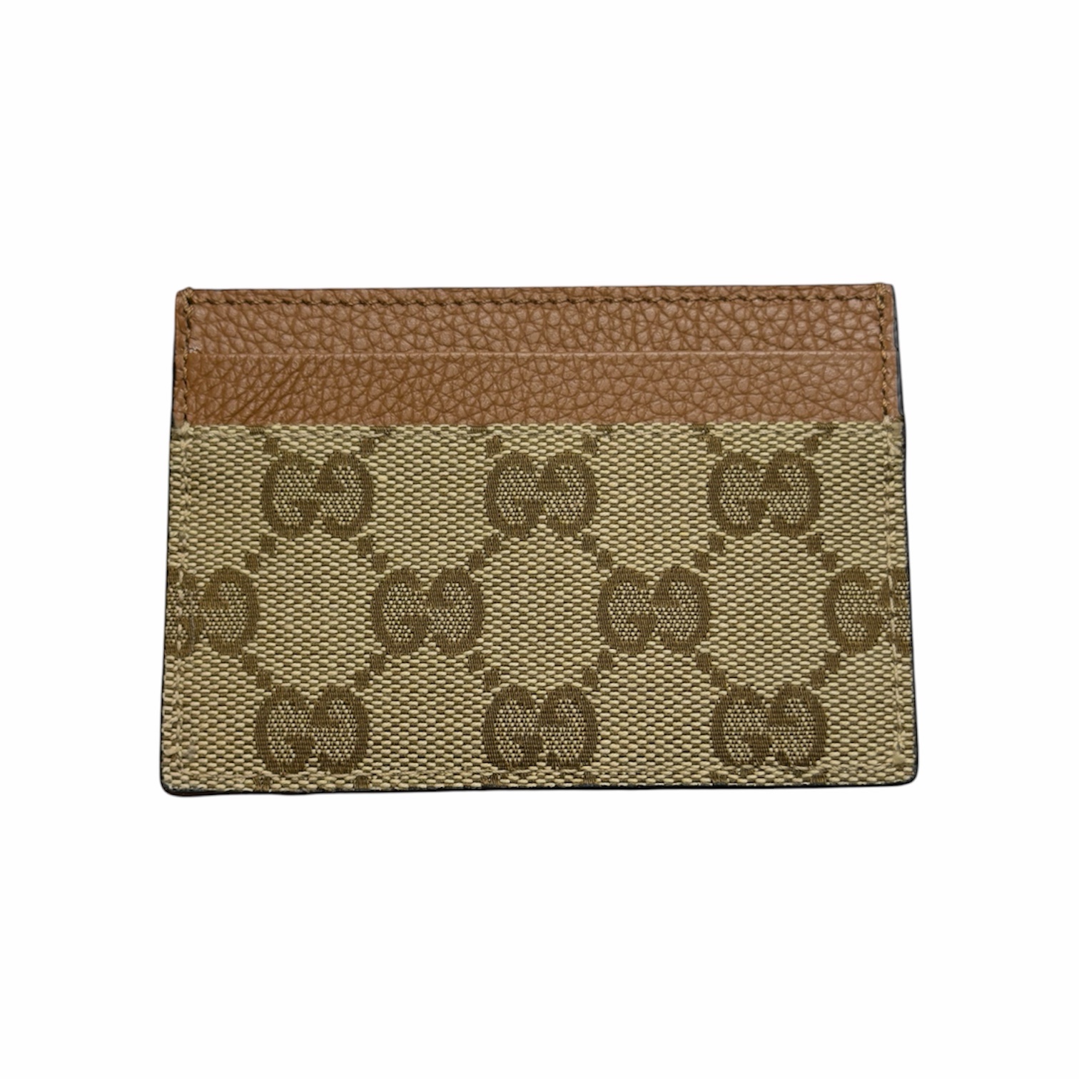 Gucci Portacarte GG Marrone in Tela