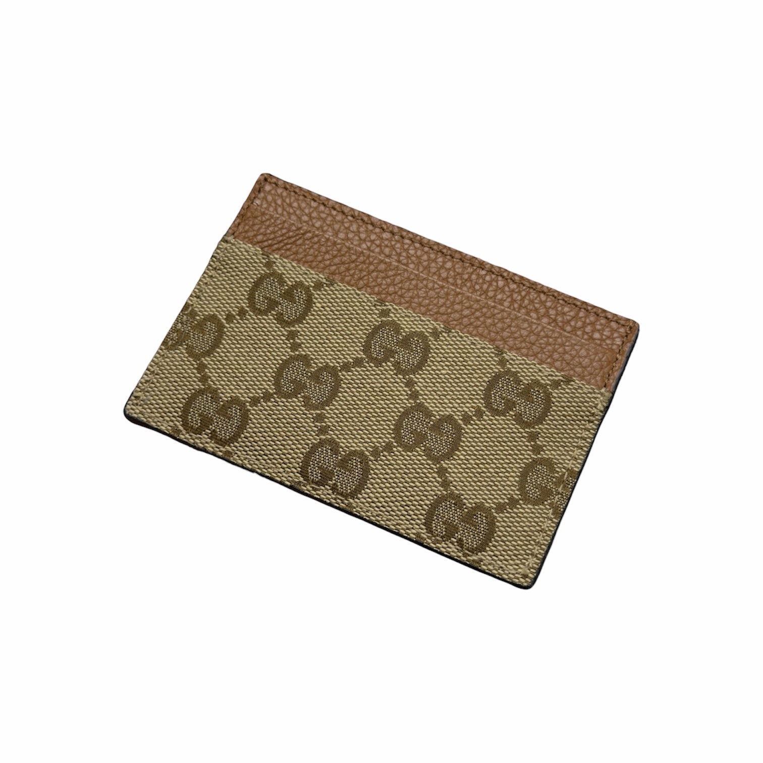Gucci Portacarte GG Marrone in Tela - immagine 2