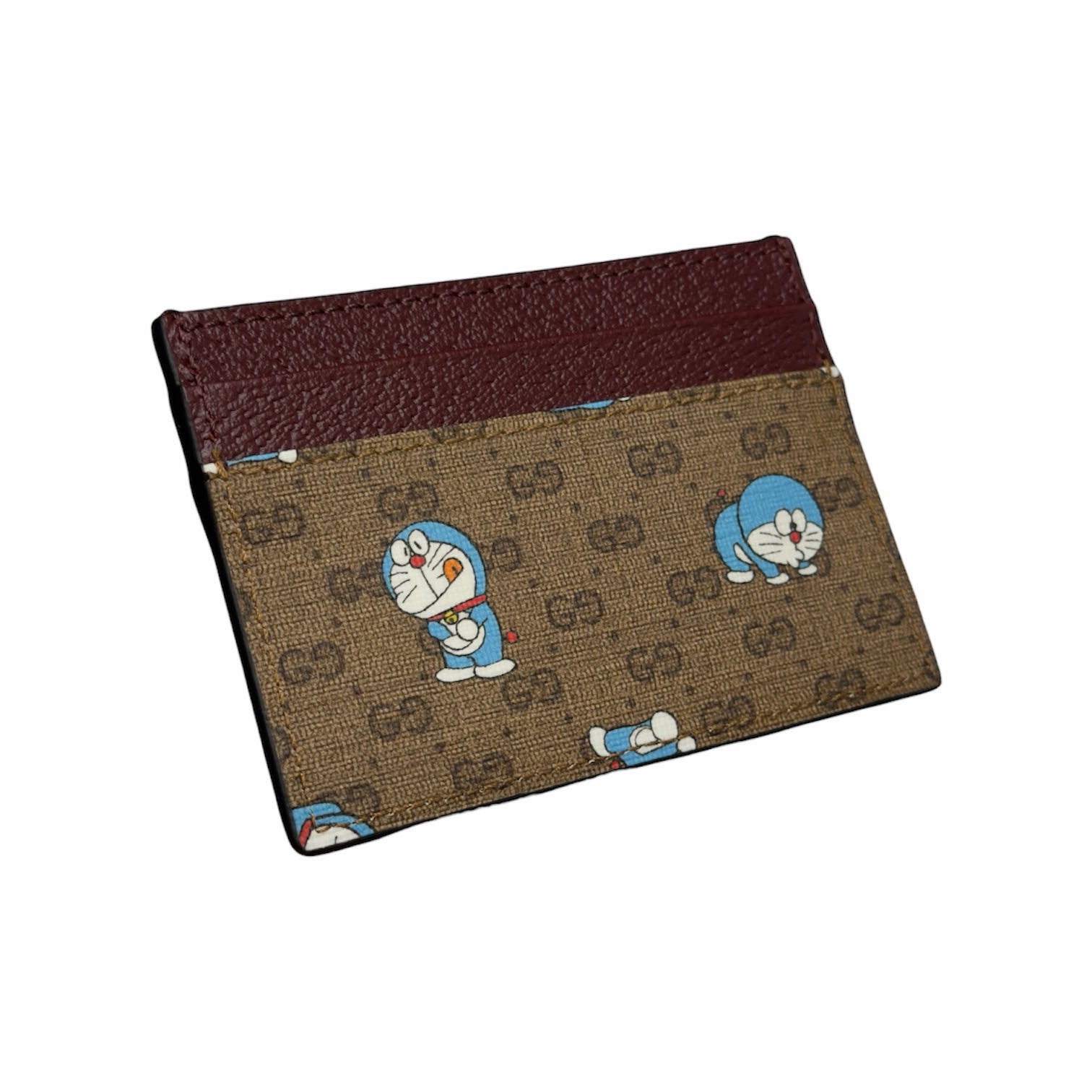 Gucci Portacarte GG Bordeaux Doraemon - immagine 2