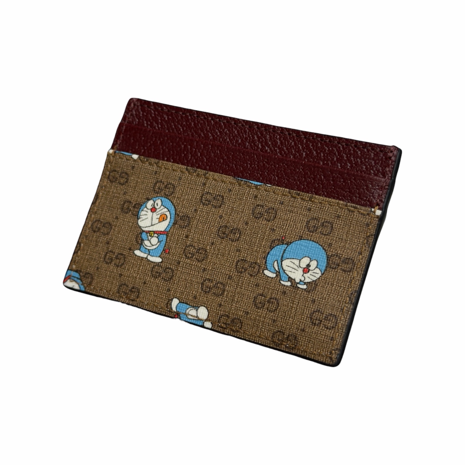 Gucci Portacarte GG Bordeaux Doraemon - immagine 3