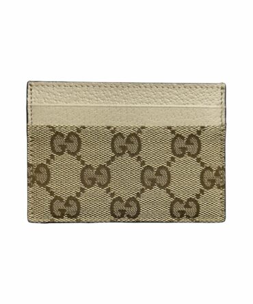 Gucci Portacarte GG Beige in Tela