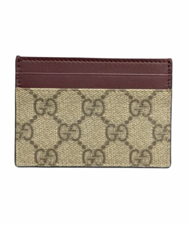 Gucci Portacarte GG Supreme Bordeaux