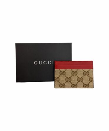 Gucci Portacarte GG Rosso in Tela