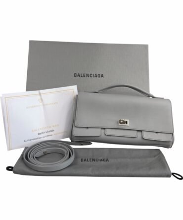 Balenciaga Bel Air Pochette con Tracolla Grigia