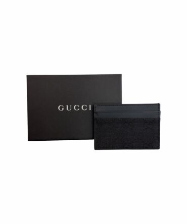 Gucci Portacarte GG Nero in Tela