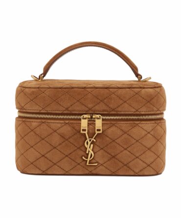 YSL Gaby Vanity Medio Marrone Scamosciato