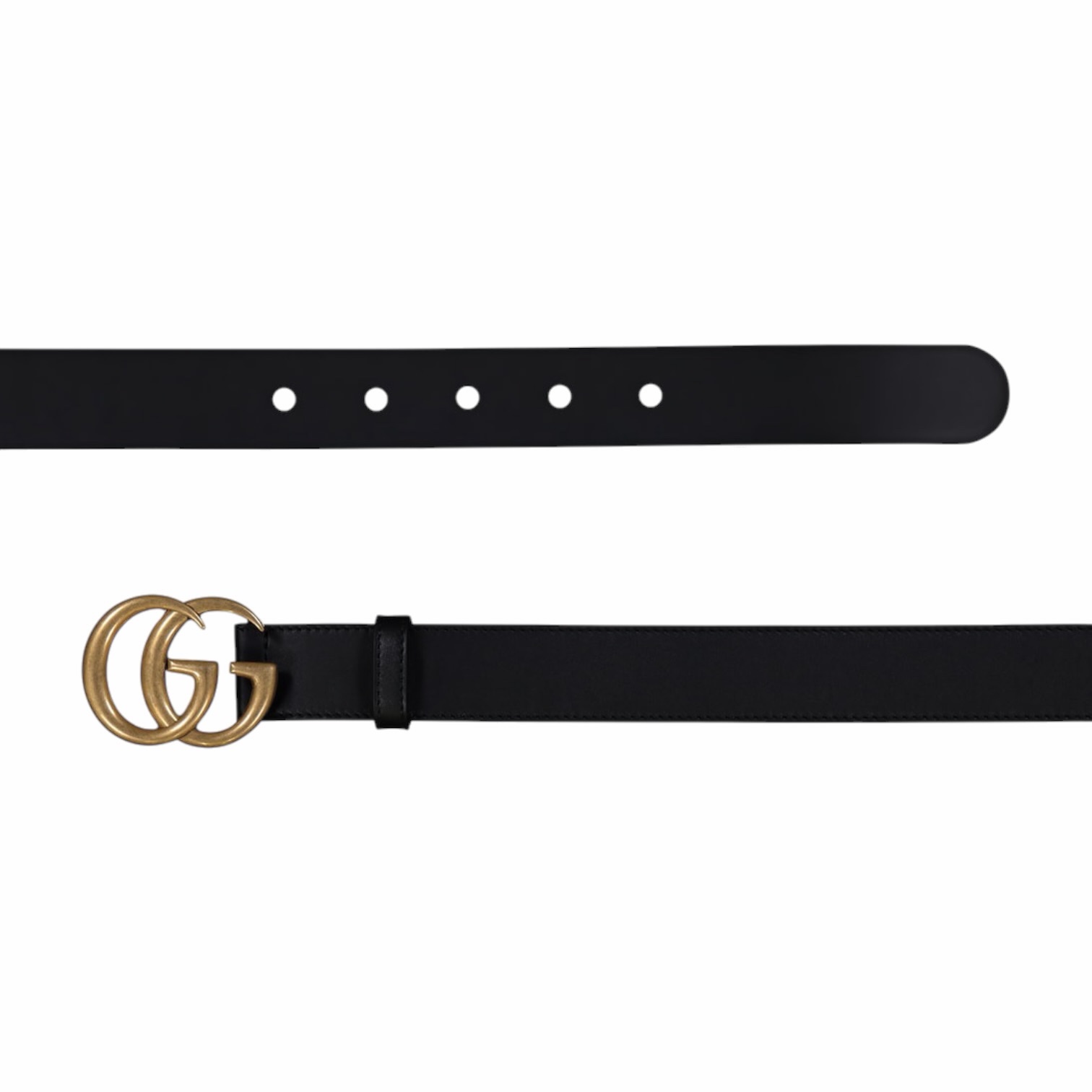 Gucci Cintura GG Marmont 80cm Nera - 3cm - immagine 3